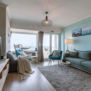 Wonderful With Frontal Sea View In Westende Appartement